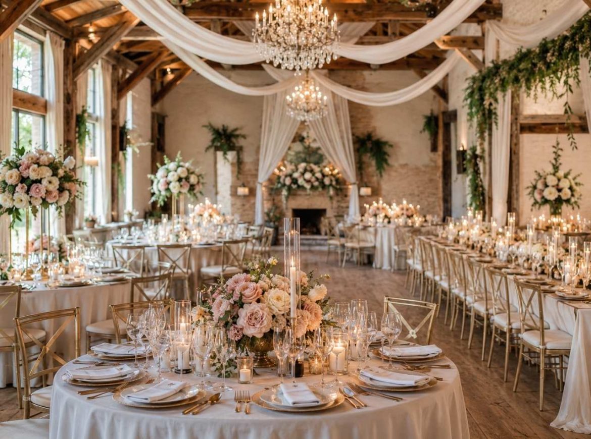 wesele w stylu rustic glam